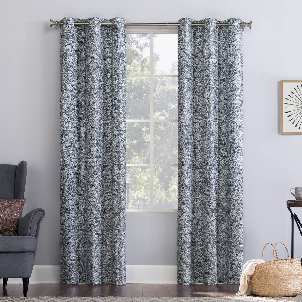 Photos - Curtains & Drapes 96"x40" Kenji Medallion Draft Shield Fleece Insulated Energy Saving Gromme