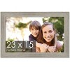 PosterPalooza | 23x15 Wide Barnwood Picture Frame, UV Acrylic, 6 Finishes - Grey, Brown, White, and Black - 2 of 4