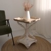 JIONJOY Farmhouse Accent End Table with Tray Top – Distressed Wood Finish for Living Room, Bedroom or Dining - 2 of 4