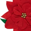 Northlight Red Poinsettia Tie-On Christmas Tree Topper Unlit - 14" - 4 of 4