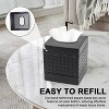 LunaLulinlk Metal Tissue Box Cover, Elegant Black Holder & Dispenser, Rust-Resistant Decorative Square Tissue Box - 3 of 4