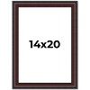 PosterPalooza | Linear Brown Picture Frame - UV Acrylic, Foam Board Backing, Hanging Hardware - 2 of 4
