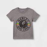Toddler Boys' Bob Marley 'One Love' Short Sleeve Graphic T-Shirt - Gray