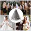 Unique Bargains Comb Wedding Veil Black 1 Pc - 4 of 4