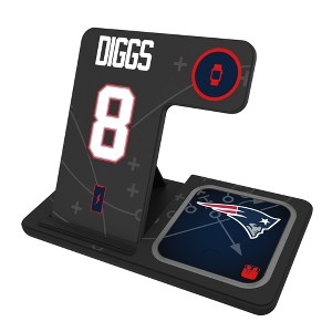 NFL New England Patriots Players Game Tactic 15-Watt 3 in 1 Charging Station - 1 of 4
