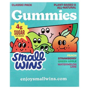 Enjoy Small Wins, Gummies, Classic Pack, Peach, Strawberry, Green Apple, Watermelon, Lime, 6 Packs, 1.8 oz - 1 of 4