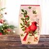 Stony Creek 7.75 In Vintage Postcard Med Vase Pre-Lit Electric Christmas Novelty Sculpture Lights - 2 of 3