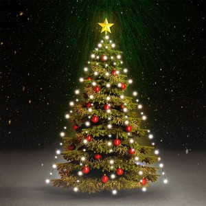 vidaXL Christmas Tree Net Lights with 150 LEDs Cold White 59.1" - 1 of 4
