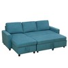 AndMakers 83.6 in. Polyester Full Size Sofa Bed with Storage - 4 of 4