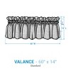 Park Designs Horizon Plaid Lined Patch Valance 60" X 14" - 4 of 4