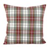 Saro Lifestyle Classic Tartan Plaid Print Design Traditional Cotton Down Filled Throw Pillow, 20", Multicolored - 2 of 2