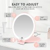 FUNTOUCH 7'' Travel Makeup Mirror with 10X Magnifying, 3 Color Lights, 2-Sided, Portable and Rechargeable Travel Essential - 3 of 4