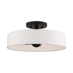 Livex Lighting Venlo 4 - Light Semi-Flush Mount in  Black/Brushed Nickel - 1 of 4
