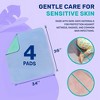 Hoey 4-Pack 36" x 34" Extra Absorbency Washable Waterproof Underpads – Reusable Incontinence Bed Pads and Mattress Protector - 4 of 4