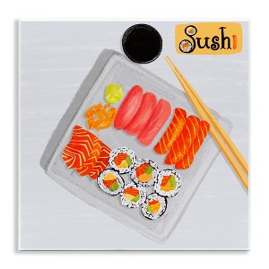 Stupell Industries Delicious Sushi Plate Wall Plaque Art - 1 of 4