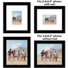 Americanflat 5.5x6.5 Picture Frame with Polished Plexiglass - Set of 2 - Use as 2.5x3.5 Frame with Mat or 5.5x6.5 Frame Without Mat - Black - 4 of 4