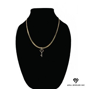 Aria Jeweler Inc Chain with Golden Key to Your Heart Pendant - 1 of 4