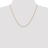 Black Bow Jewelry 1mm, 14k Rose Gold, Diamond Cut Solid Rope Chain Necklace - 2 of 4