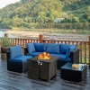Costway 30" Gas Fire Pit Table 50,000 BTU Square Propane Fire Pit Table W/ Cover - 4 of 4