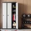 71" Heavy Duty Metal Locker,Slim 1-Door w/Hanging Rod & Shelf,Ventilated, Secure & Rust Resistant for Office,School,Gym - 3 of 4