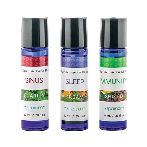 3pk 10ml Sparoom Holistic Pack 100% Pure Essential Oil Sinus, Sleep & Immunity - image 1 of 3
