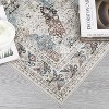 Living Room Rug 5x7 Washable Rug Traditional Indoor Aesthetic Carpet Vintage Floral Distressed Floor Cover Low Pile Non-Slip Throw Carpet Multi - 3 of 4