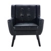 TIRAMISUBEST Modern Soft Leather Chair,Ergonomics Accent Chair - 4 of 4