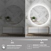 Stufurhome Round Beveled Edge 3 Colors Dimmable LED Anti-Fog Memory Wall Mount Bathroom Vanity Mirror - 4 of 4