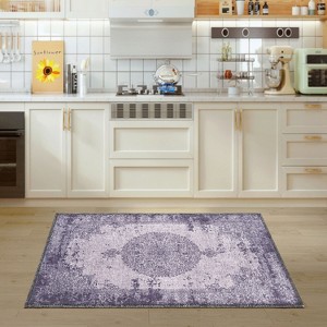 Maxax Machine Printed Vintage Area Rug For Living Room, Hallway Runner, Entryway Rug - 1 of 4