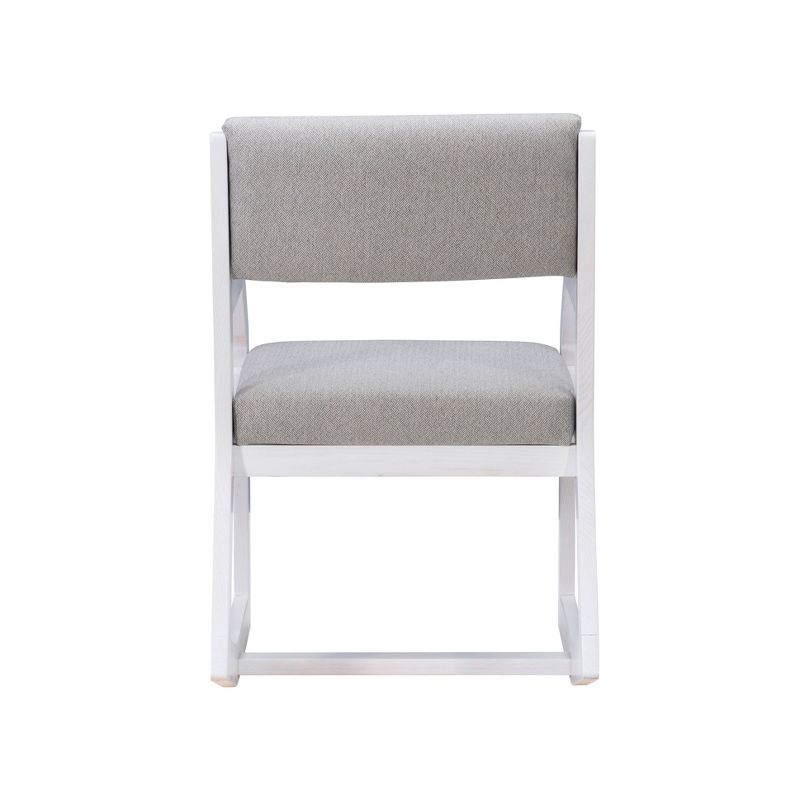 Robin Modern Upholstered Rocking Chair White - Linon, 6 of 9