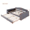 NicBex Twin/Full Size Teddy Fleece Daybed with Storage Armrests,Trundle and Latest Integrated Bluetooth Audio System - 3 of 4