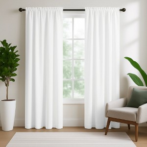 Deconovo Room Darkening Curtain Set – 2 Panels, Rod Pocket, Thermal - 1 of 4