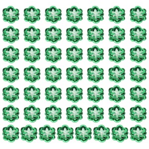 Unique Bargains Iron On Durable DIY Clothing Sequin Bead Flowers Patches 100 Pcs - 1 of 4