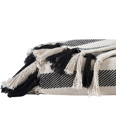 Southshore Fine Living 100% Cotton lightweight, breathable Stripe Collection throw blanket