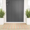 Mirimo Peach and Pistache Gingham Looped Vinyl Welcome Mat - Society6 - 2 of 4