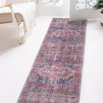 Unique Loom Mangata Mary Border Washable Indoor Flatweave Woven Area Rug