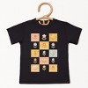The Juniper Shop Checkered Floral Chart Toddler Short Sleeve Tee - 4T - Black - 2 of 4