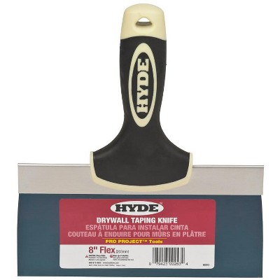 Hyde Pro Project Blue Steel Taping Knife 8 in. W X 9.3 in. L