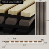 Dyonery Wood Slat Wall Panels, Wood Panels for Wall, 2 Pack 93.5" x 12.6" Soundproof Solid Wooden Wall Panels, 3D Acoustic Fluted Wood - 2 of 4