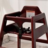 NicBex Solid Wood Baby Kids Dining Chair Booster Chair,Portable Kid Feeding Seat Chair with Safety Belt,Easy to Clean - 4 of 4