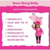 Dress Along Dolly Unicorn Onesie Pajama Doll Outfit with Unicorn Pet and Hair Clip (3pc PJ Set) - Premium Handmade Clothes Costume for All 18 inch - 3 of 4