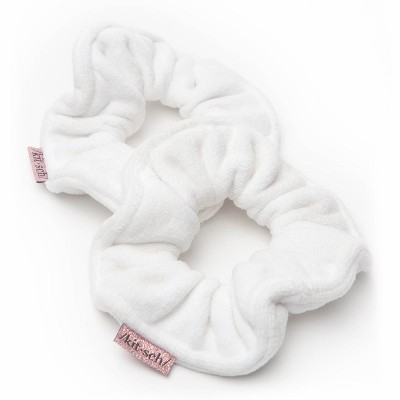 Kitsch Towel Scrunchie 2 Pack - White