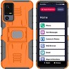 Nakedcellphone Case for Jitterbug Smart 4 / TCL 40XL - Rugged Hybrid Phone Cover with Stand - 2 of 4