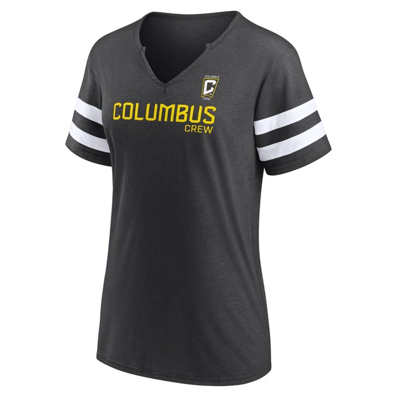 MLS Columbus Crew Women&#39;s Split Neck Team Specialty T-Shirt, 2 of 4
