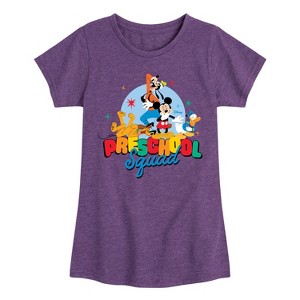 Girls' - Disney - Preschool Squad Fitted Short Sleeve Graphic T-Shirt - 1 of 4