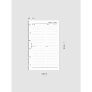 2026 Dated Vertical Weekly Planner Inserts | Monday Start | Cloth & Paper - 1 of 4