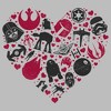 Men's Star Wars Valentine's Day Heart Icons T-Shirt - 2 of 4
