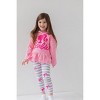 Barbie Little Girls Peplum Fleece Hoodie & Peplum Leggings Pink 7