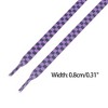 INSPIRE CHIC Two-Color Checkered Flat Plaid Shoelaces for Sneaker Shoes 1 Pair - 3 of 4