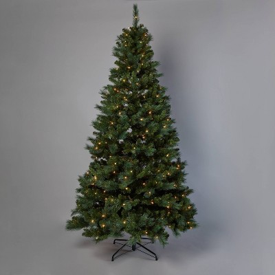 9' Pre-Lit Full Wide Douglas Artificial Christmas Tree Clear Lights - Wondershop™